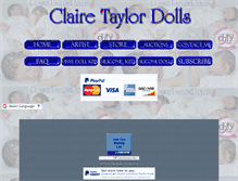 Tablet Screenshot of clairetaylordolls.com